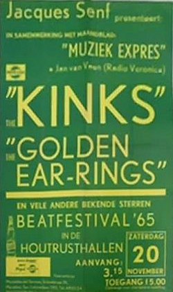 Golden Earrings show announcement Den Haag - Houtrusthallen November 20, 1965